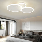 Round Matte White Nordic Ceiling Light