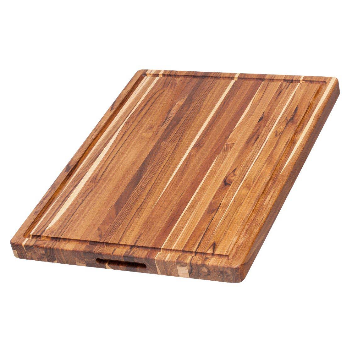 Traditional Teak Carving & Cutting Board with Juice Groove, Charcuterie Board, Large 20x15 in