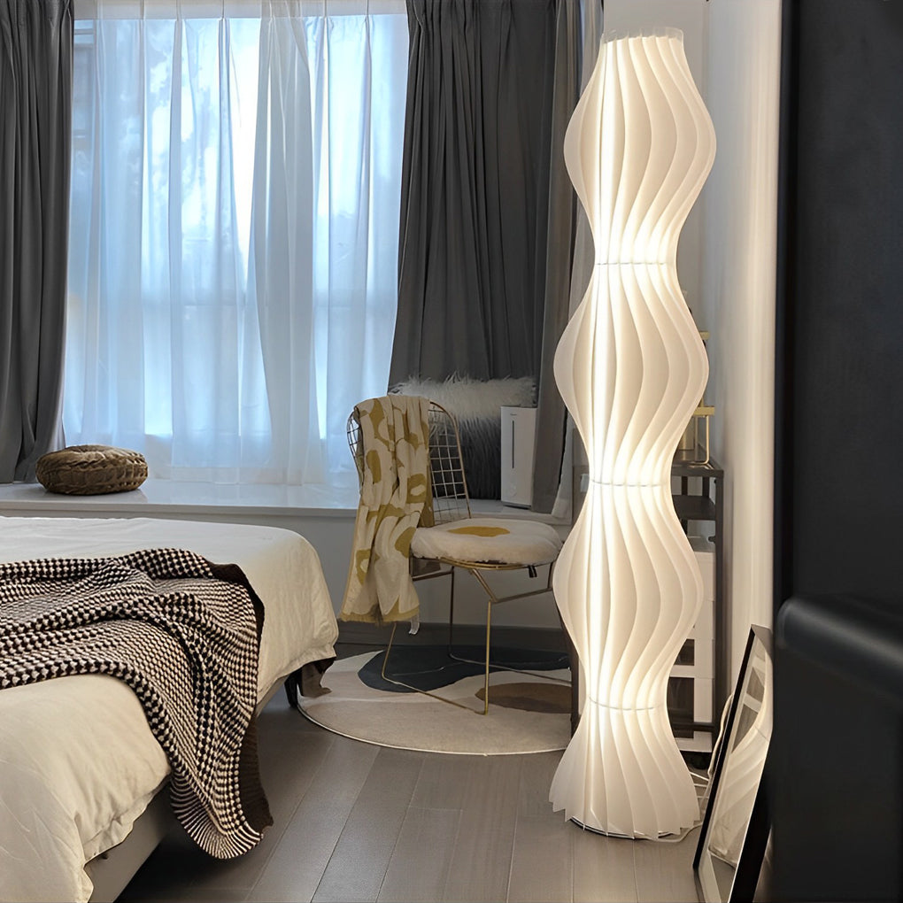 Marisol Wavy Floor Lamp (68")