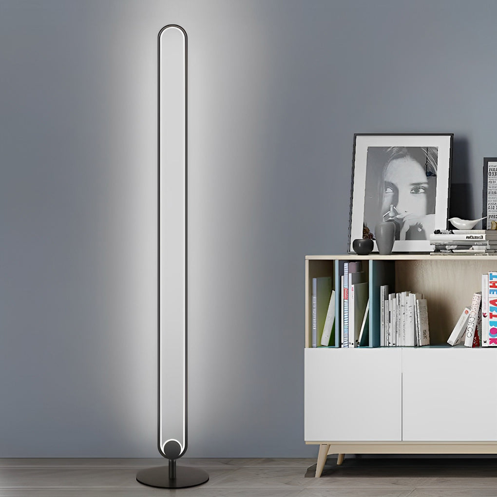 Minimalist Oval Floor Lamp - view 3