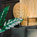Savannah Rattan Floor Lamp (20"–63")
