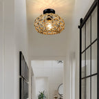 Hand Woven Rope Beige Ceiling Light - view 4