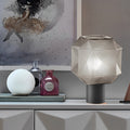 Cylinder Cubo Smoke Glass Table Lamp