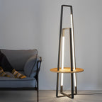 Valet Wood Tray Floor Lamp (63")