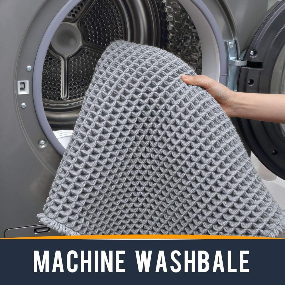 LuxeWeave Waffle Bath Mat