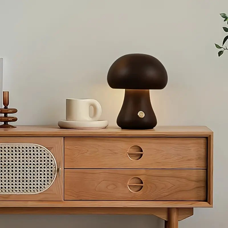 MushRoomGlow Beech Wood Lamp