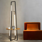 Valet Wood Tray Floor Lamp (63")