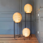 Rustic Boho Rattan Floor Lamp - view 4