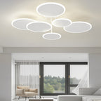 Round Matte White Nordic Ceiling Light - view 3