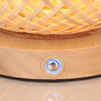 Hana Bamboo Lantern Table Lamp (7")