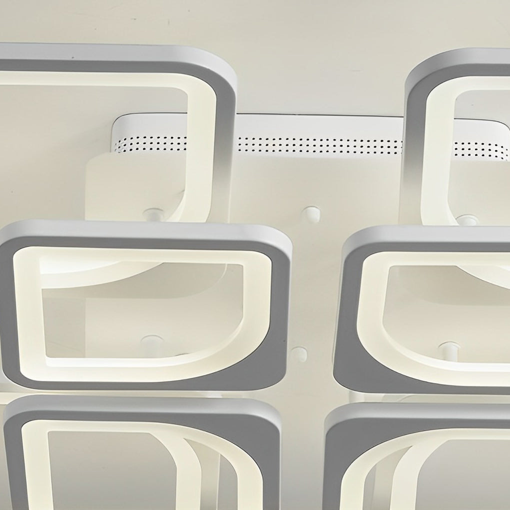 Quadra Dimmable Flush Mount (24")
