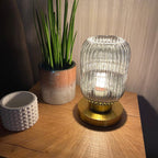 AmberGlow Glass Table Lamp - view 5