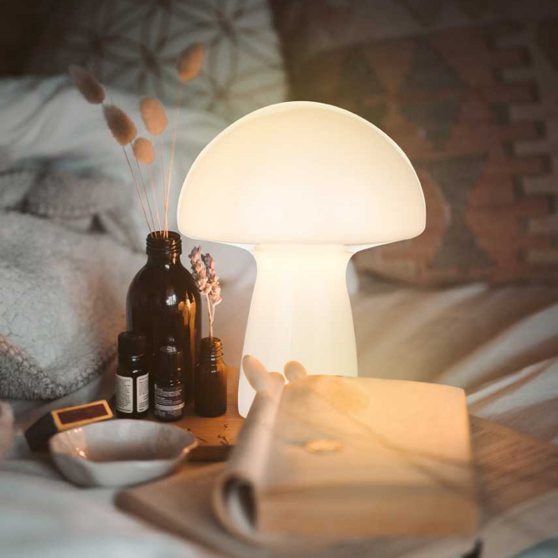 RetroGlow Mushroom Table Lamp