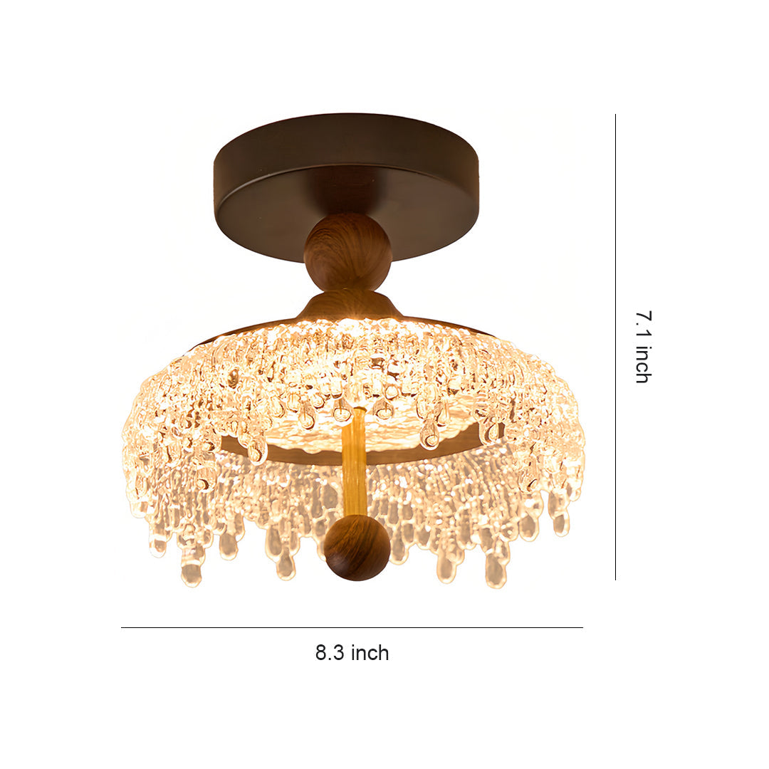 Rialto Water Drop Semi-Flush Mount (8")