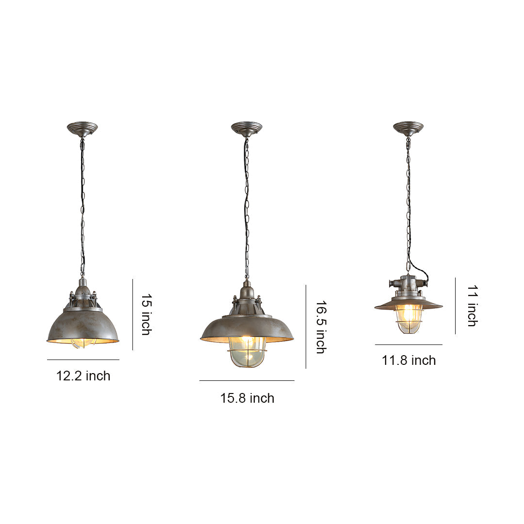 Edison Industrial Glass Pendant (12"–16")