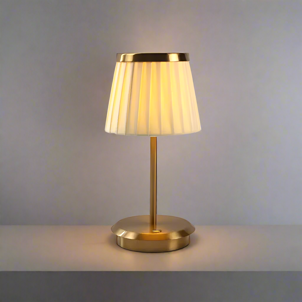 LumiLuxe Fabric Shade Table Lamp - view 2