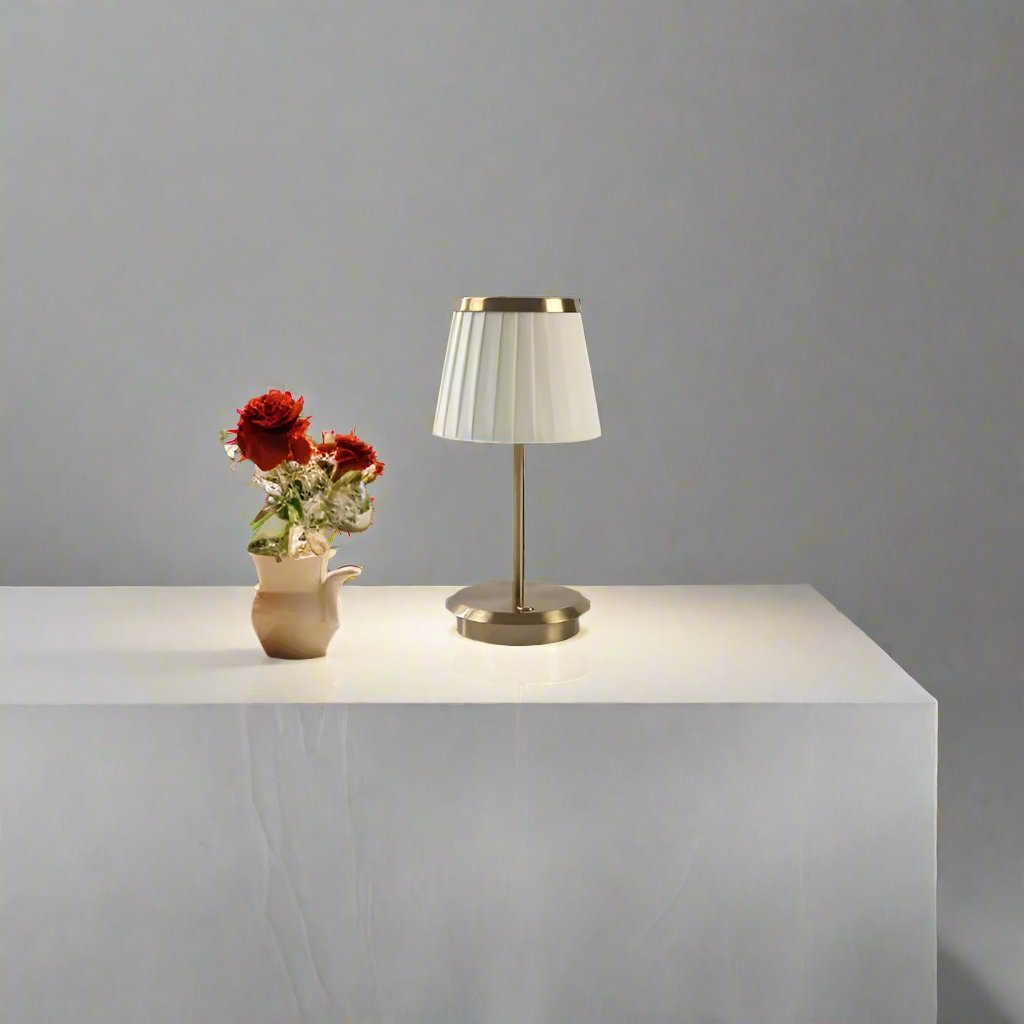LumiLuxe Fabric Shade Table Lamp