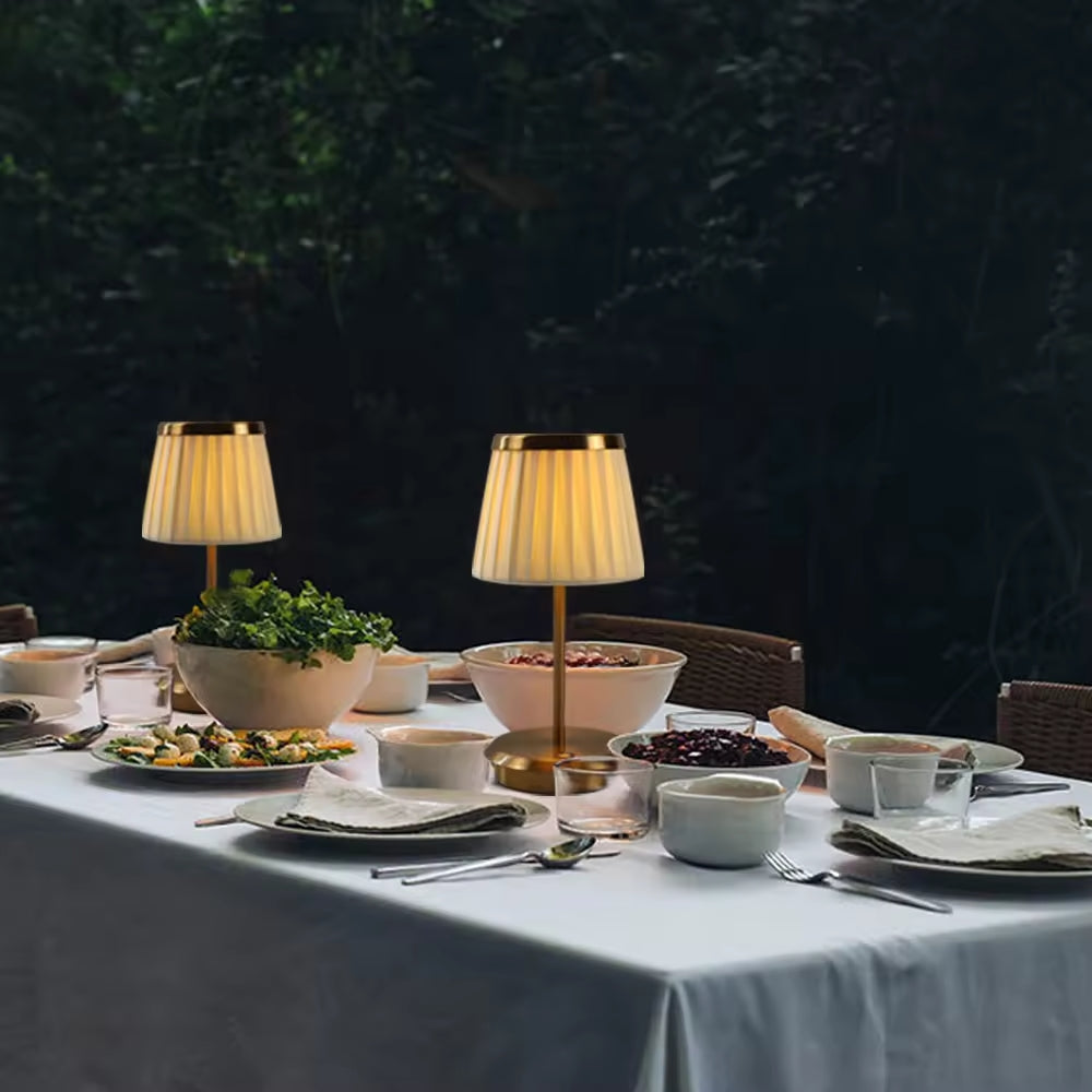 LumiLuxe Fabric Shade Table Lamp - view 5
