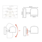 LumiFlex Rotatable Wall Sconce