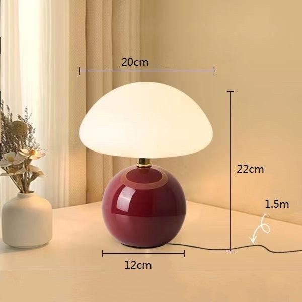 LumiCéram Ceramic Mushroom Lamp