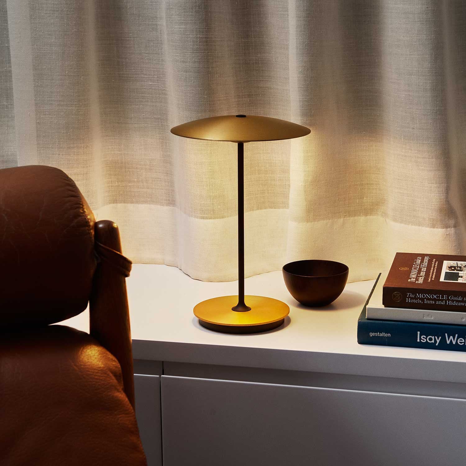 GingerGlow Minimalist Table Lamp
