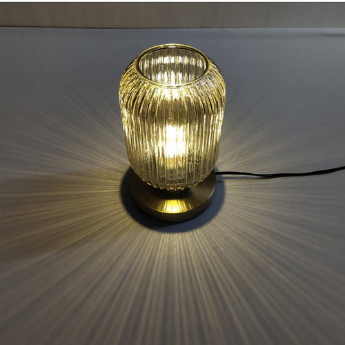 AmberGlow Glass Table Lamp - view 2