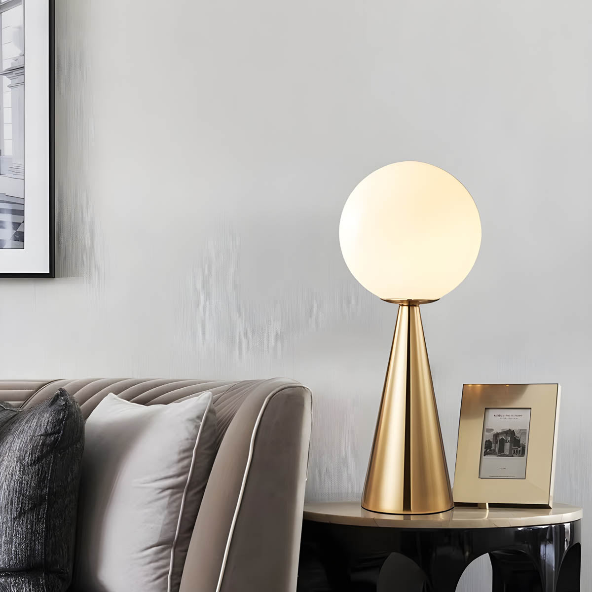 Harmoniq Glass Accent Table Lamp - view 5