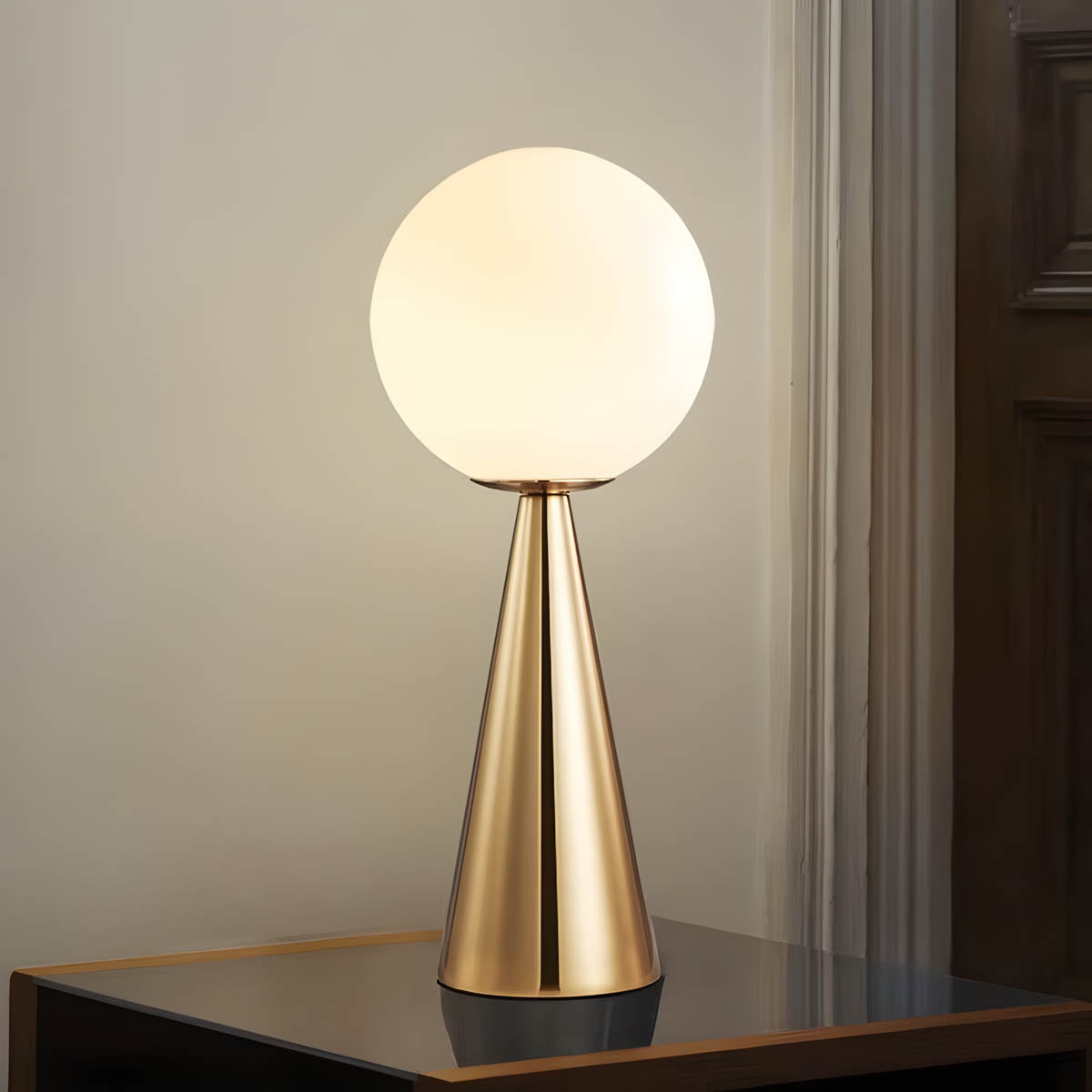Harmoniq Glass Accent Table Lamp - view 3