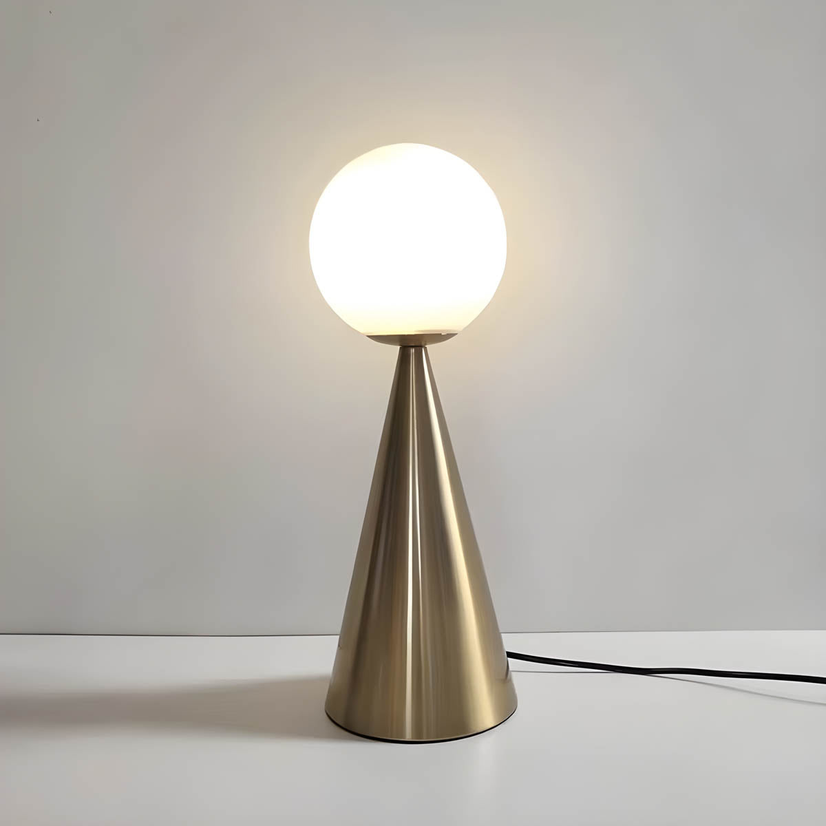 Harmoniq Conical Glass Table Lamp