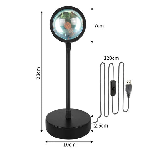 GlowDusk Sunset Projector (11")