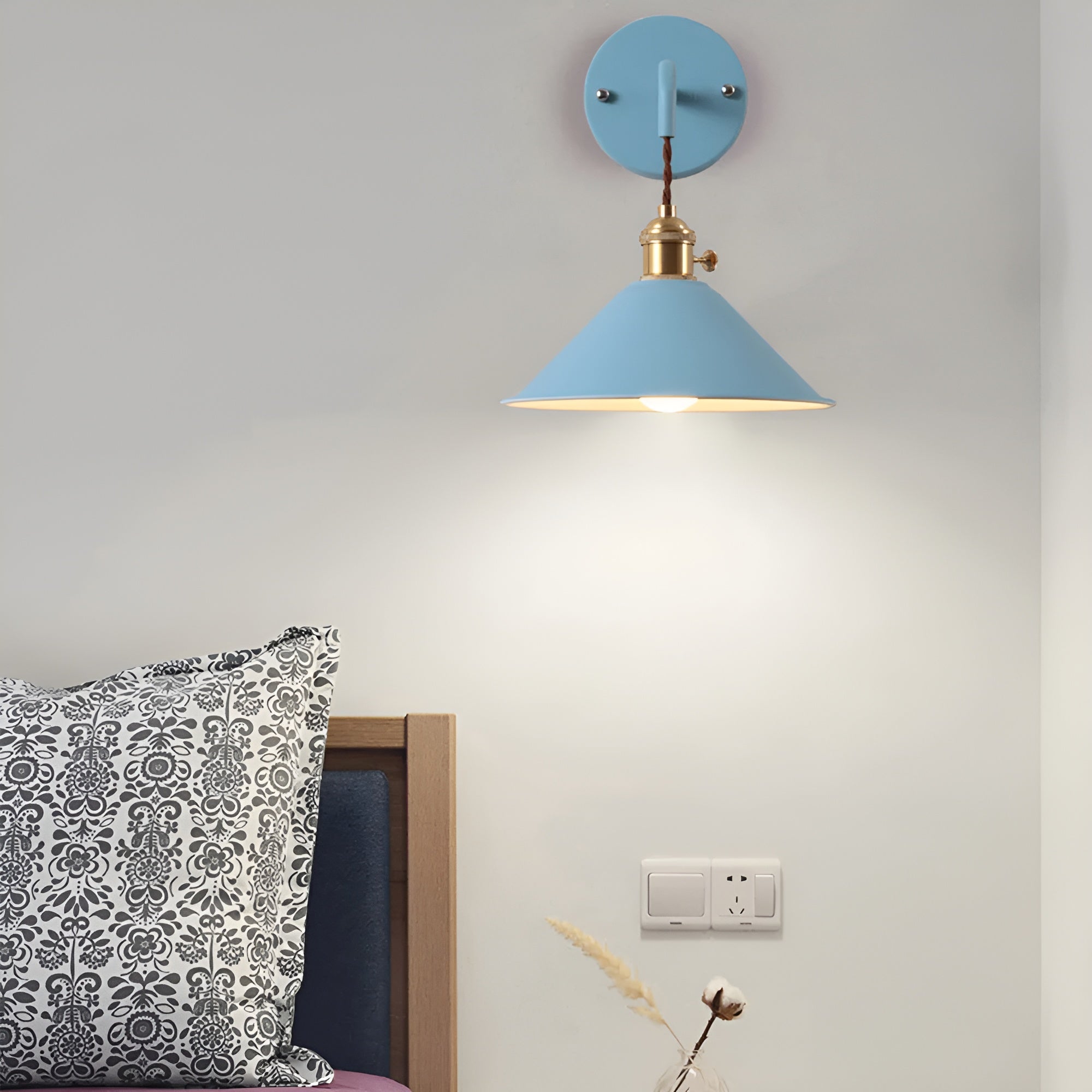 RetroGlow Conical Wall Sconce