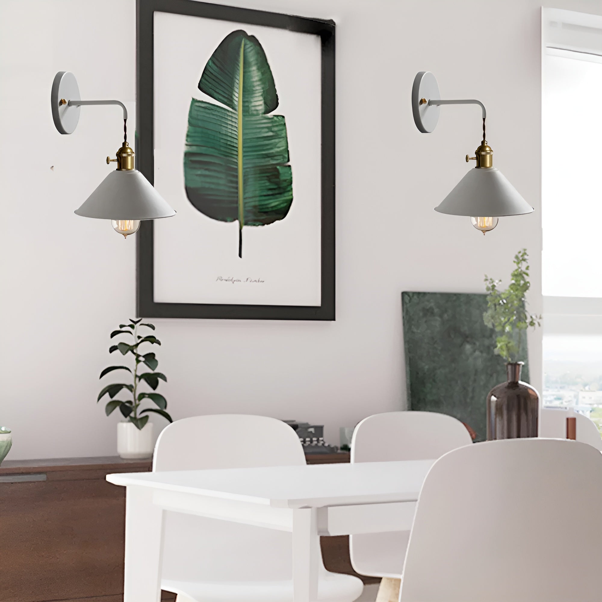 RetroGlow Conical Wall Sconce