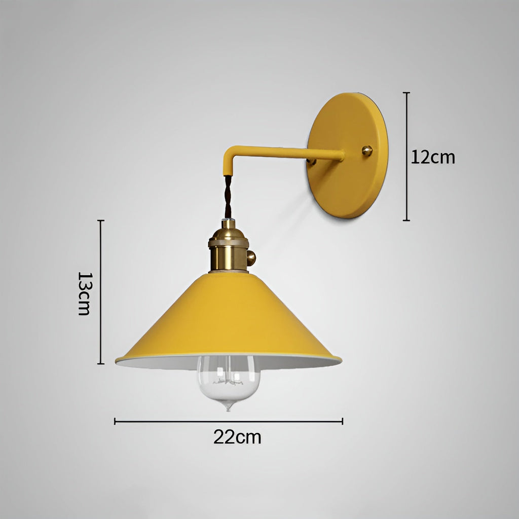 RetroGlow Conical Wall Sconce