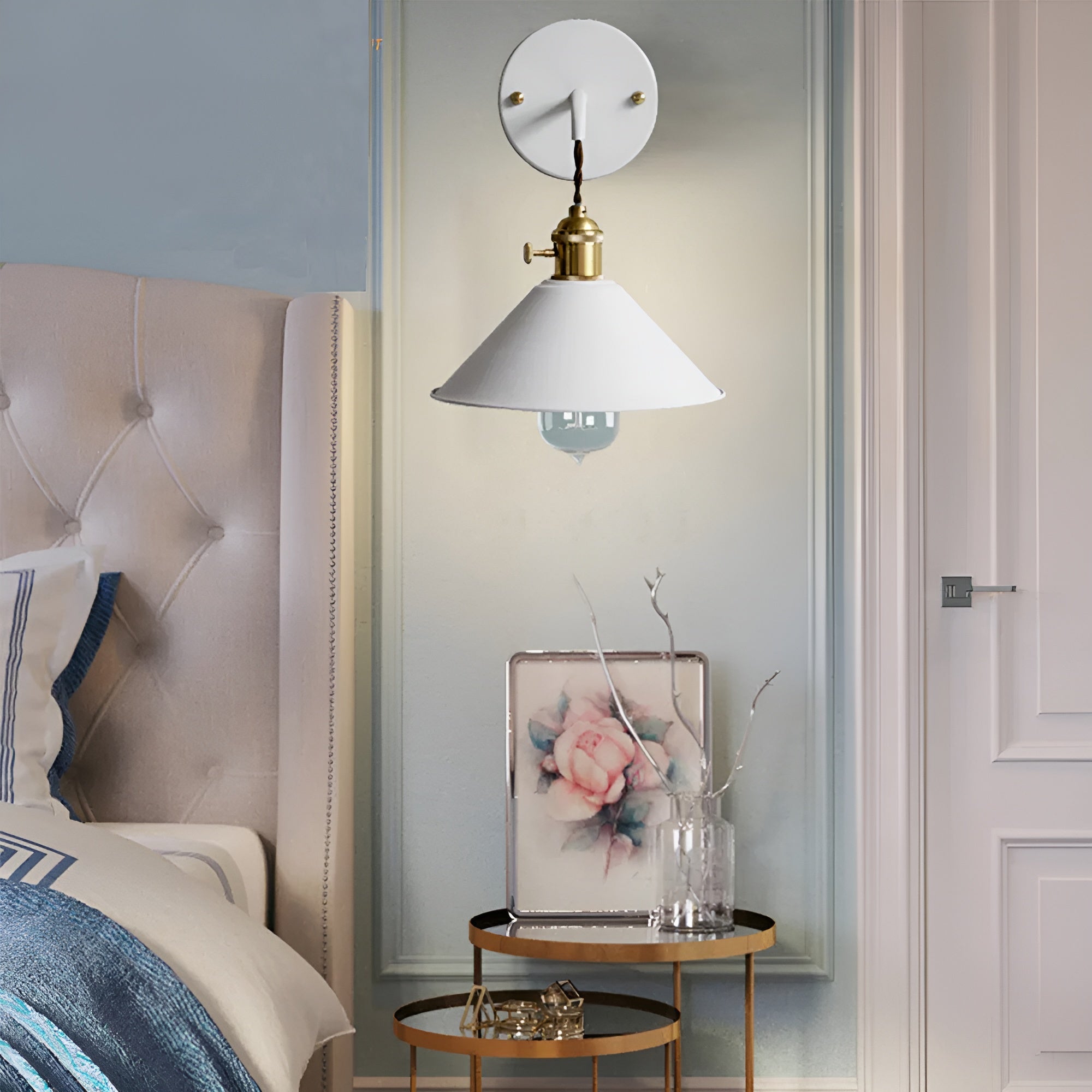 RetroGlow Conical Wall Sconce