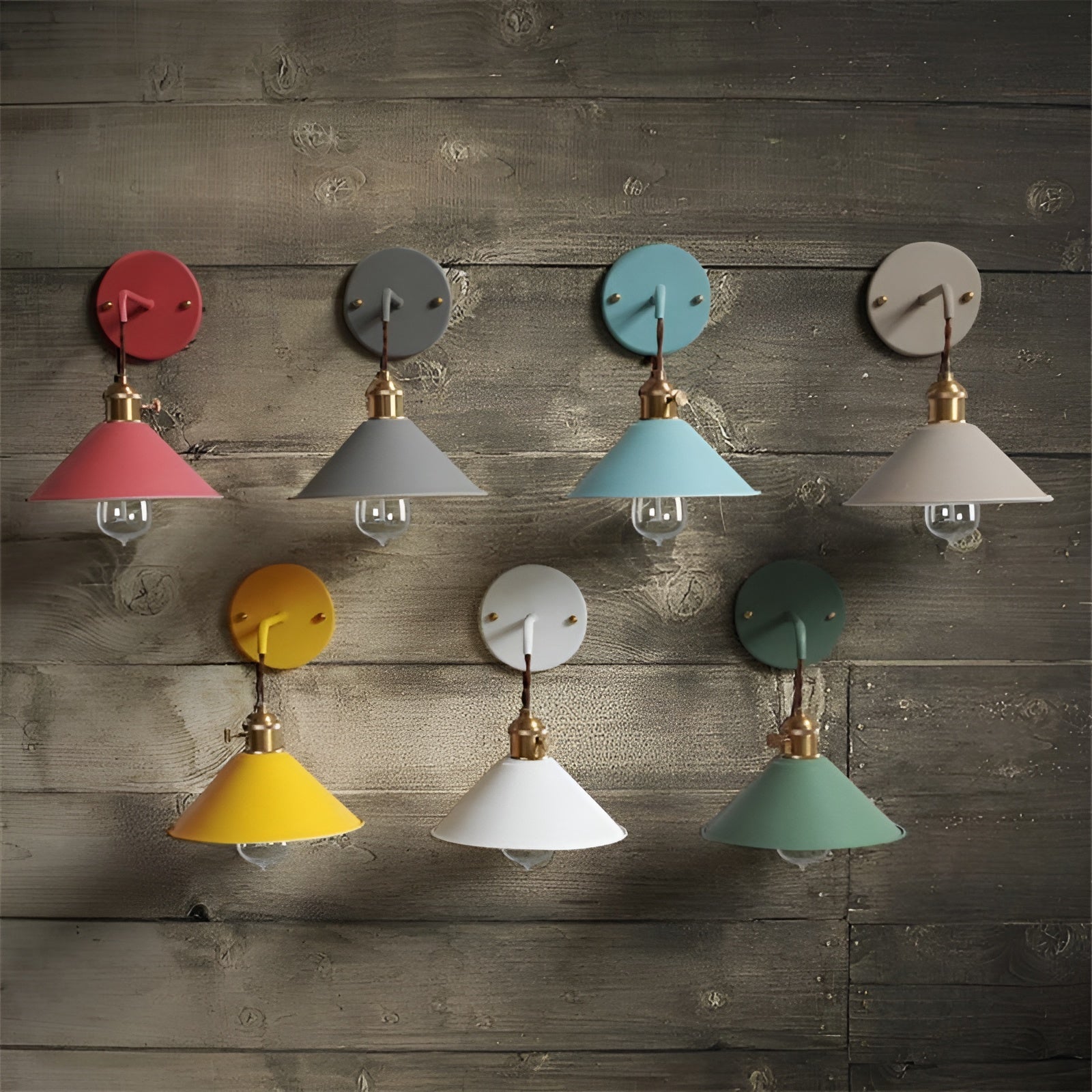 RetroGlow Conical Wall Sconce