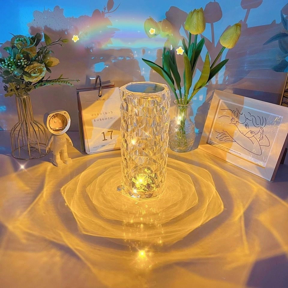 CrystalGlow Diamond Table Lamp - view 3