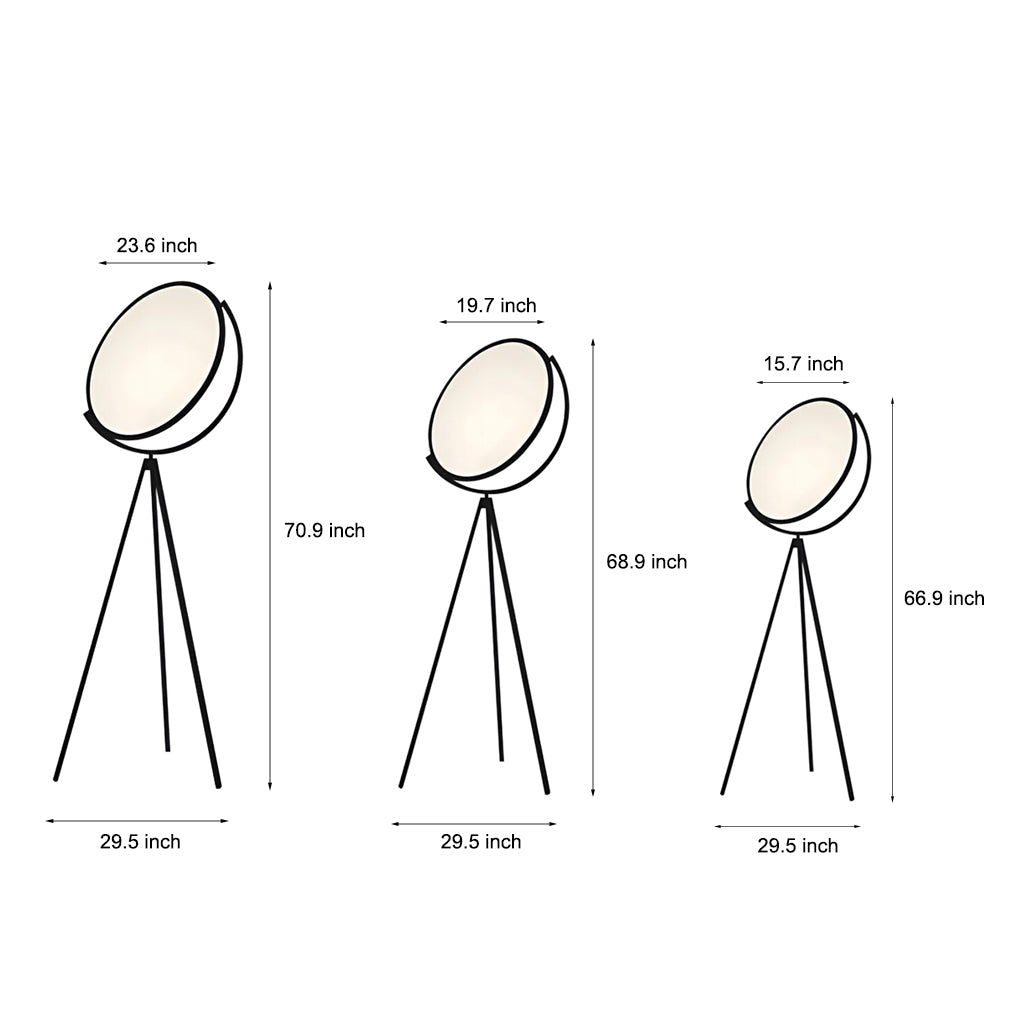 Vantage Rotating Disc Floor Lamp (67"–71")