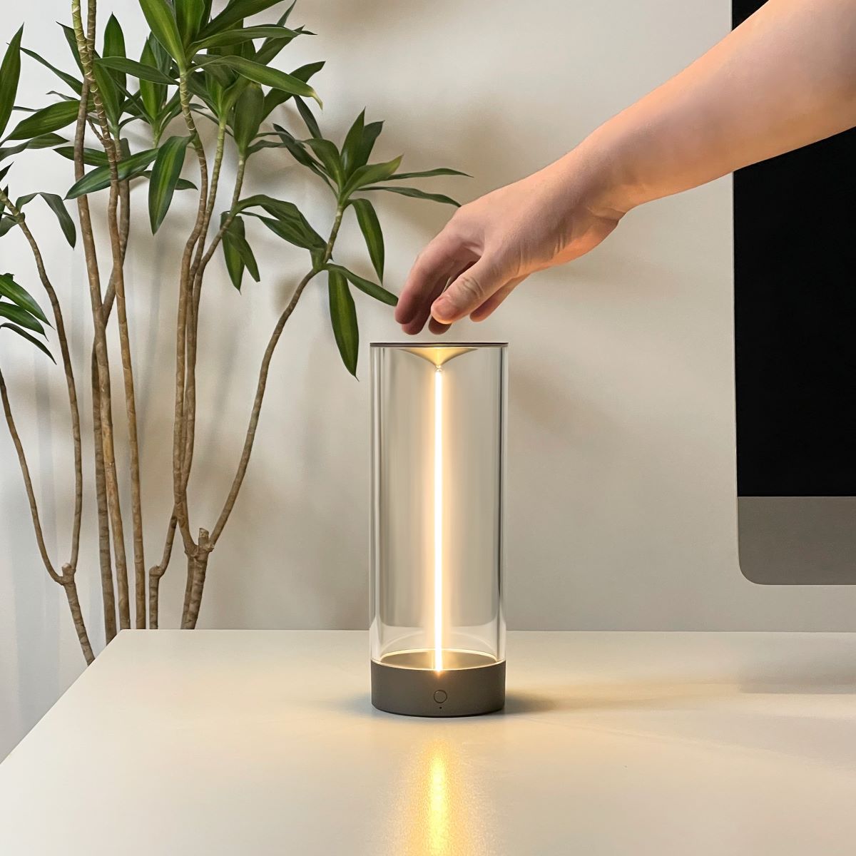 LumiRay Cylindrical Table Lamp (6"–9")