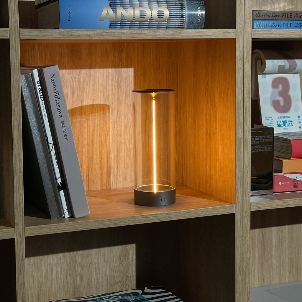 LumiRay Cylindrical Table Lamp (6"–9")