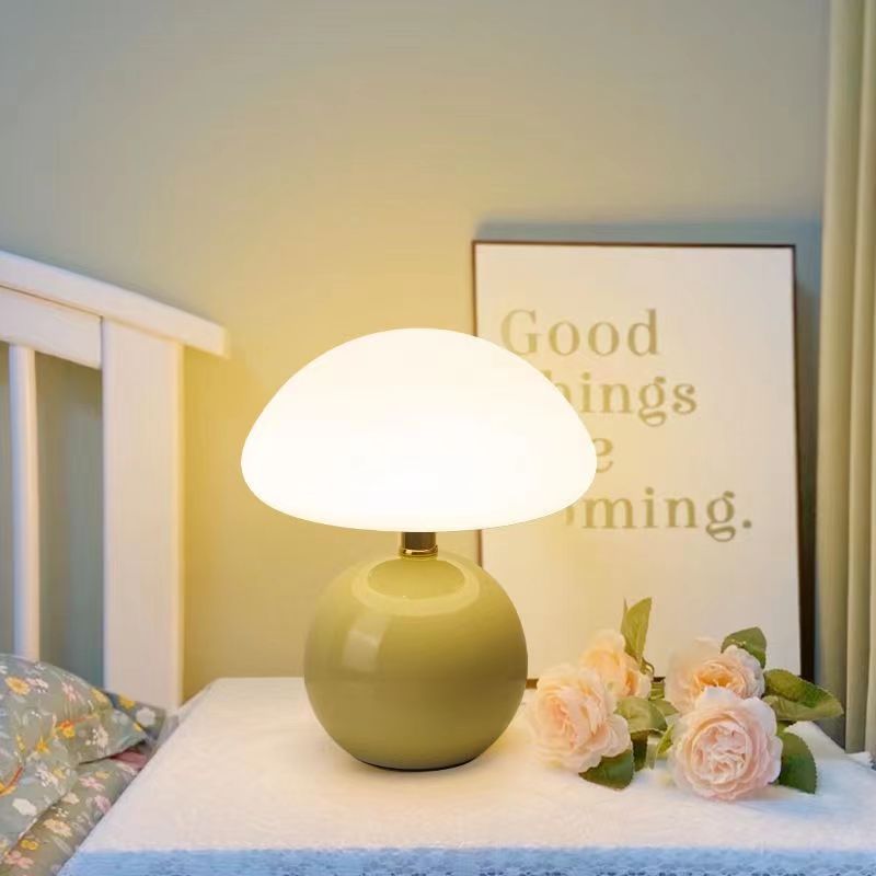 LumiCéram Ceramic Mushroom Lamp