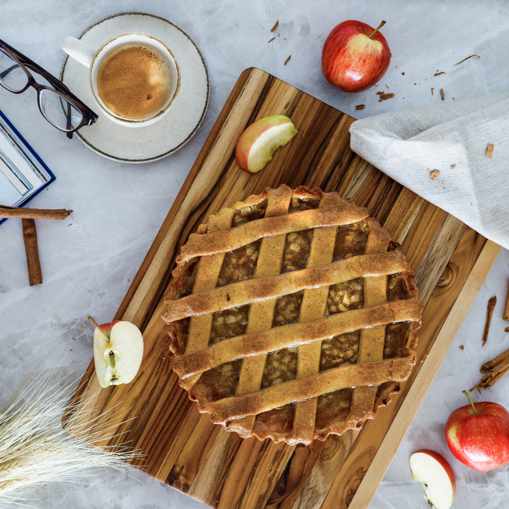 Traditional Teak Wood Cutting Board & Charcuterie Board, Large 20x15 in