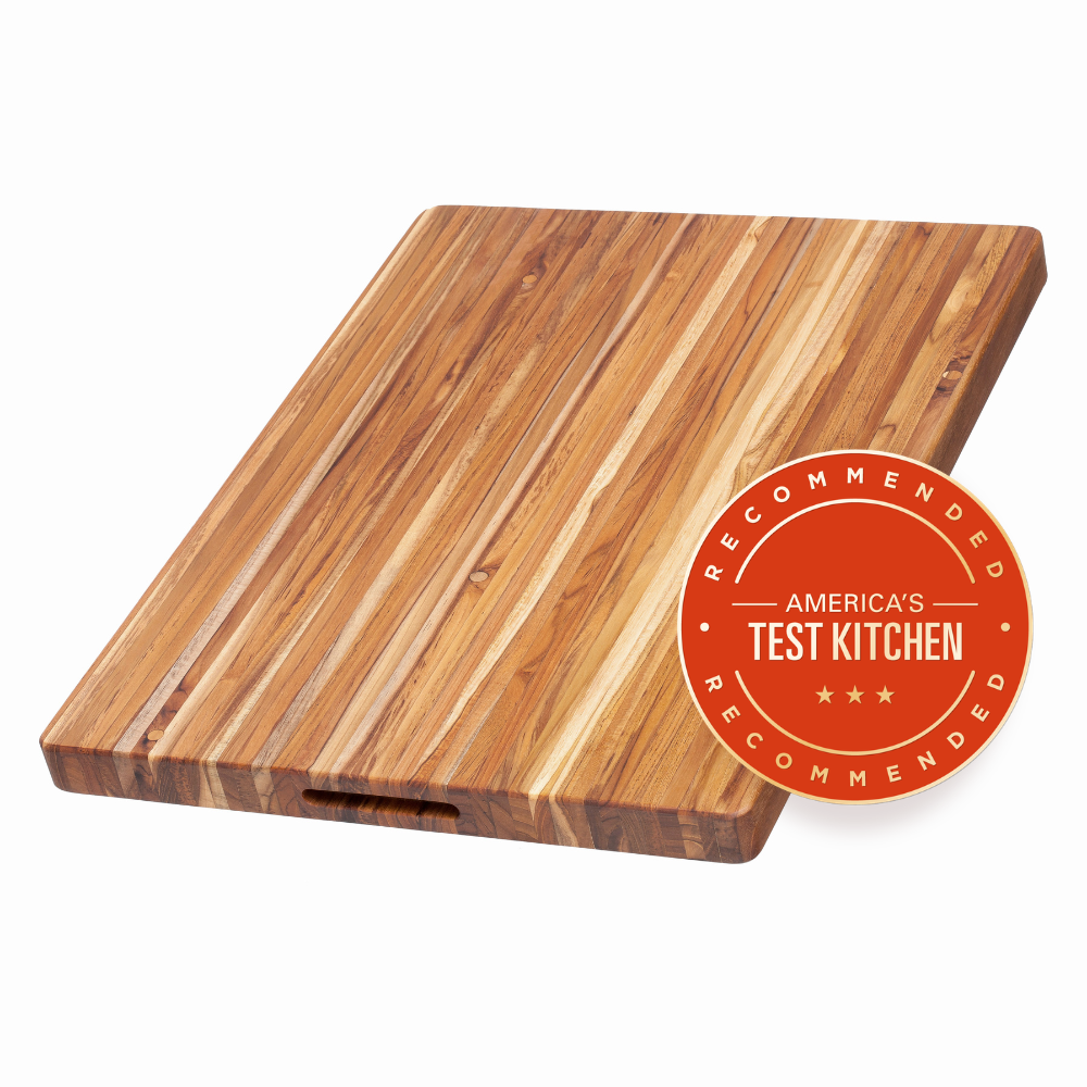 Traditional Teak Wood Cutting Board & Charcuterie Board, Extra Large 24x18 in