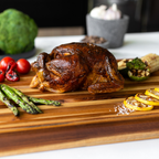Traditional Teak Carving & Cutting Board with Juice Groove, Charcuterie Board, Large 20x15 in