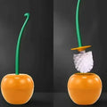 Cherry Toilet Brush and Holder Set | Cute Long-Handle Bathroom Cleaning Brush