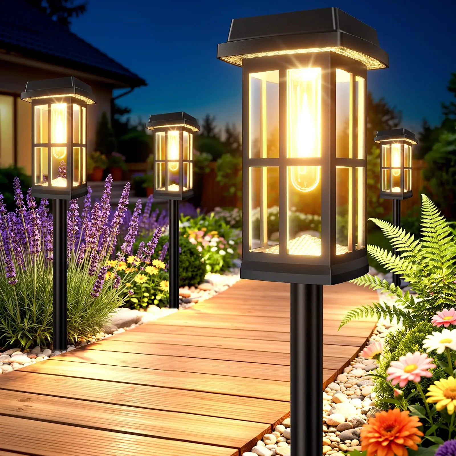 Cairn Solar Lantern Path Light