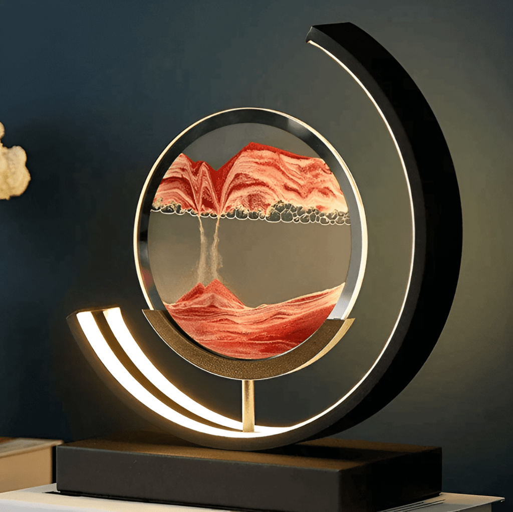 SandGlow Moving Sand Lamp