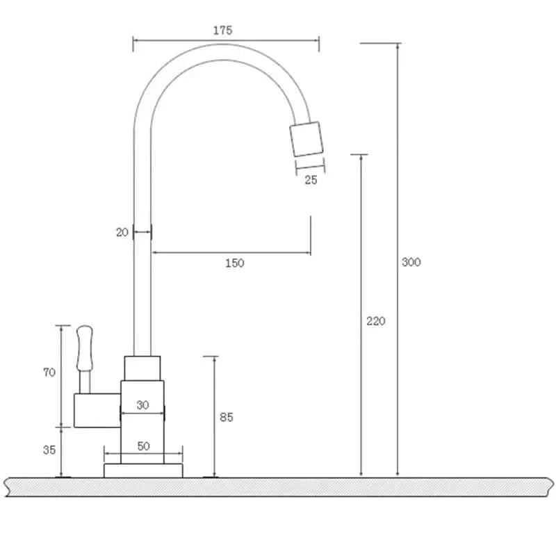 GoldenSwan Gooseneck Faucet