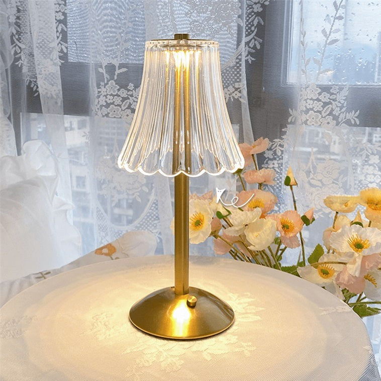 CrystalGlow Touch Crystal Lamp