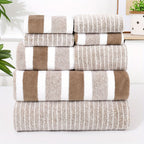 LuxeCoral 8-Piece Towel Set