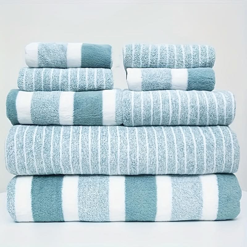 LuxeCoral 8-Piece Towel Set